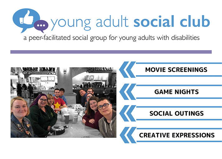 Young Adult Social Club Flyer
